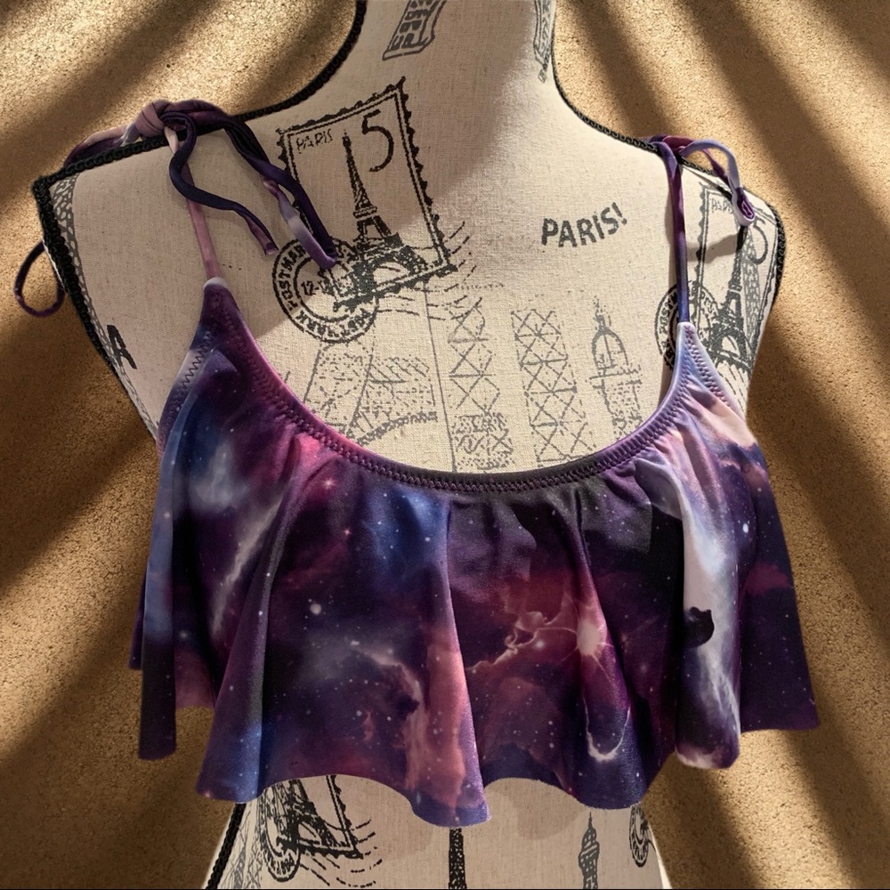 Outer space crop top SMALL